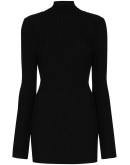 ribbed roll-neck jumper