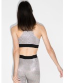 metallic sports bra