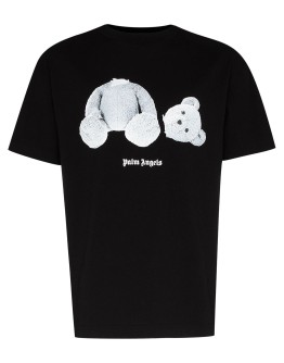 teddy bear-print T-shirt