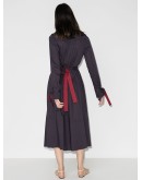 Elegance belted shirt dress
