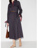 Elegance belted shirt dress