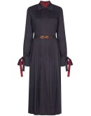 Elegance belted shirt dress
