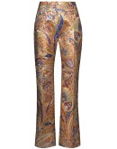 paisley-print straight-leg trousers