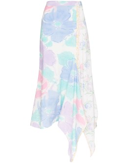 Issa floral-print midi skirt