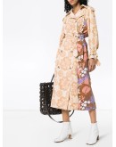 Rue floral-print trench coat