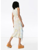 Holly knotted floral-print midi dress