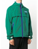 zipped hooded track jacket