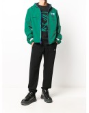 zipped hooded track jacket