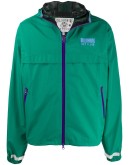 zipped hooded track jacket
