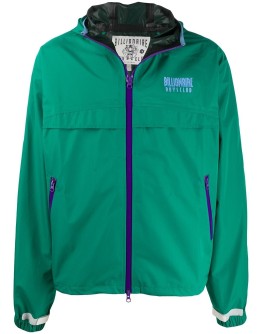 zipped hooded track jacket