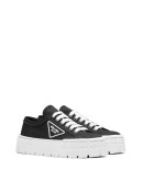 triangular logo plaque sneakers