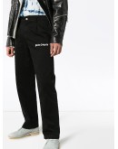 logo-print cotton trousers