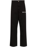 logo-print cotton trousers