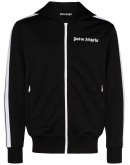 side-stripe logo hoodie