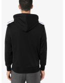side-stripe logo hoodie