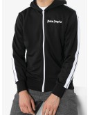 side-stripe logo hoodie