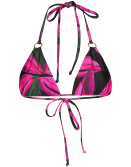 floral print triangle bikini top