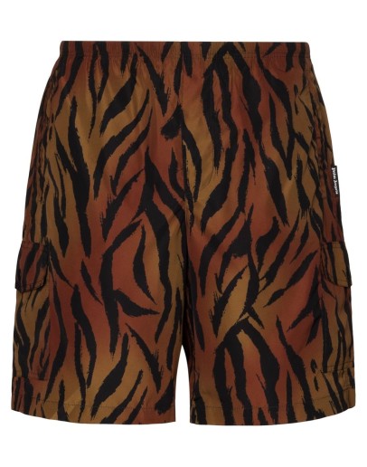 tiger print swim short
