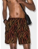tiger print swim short