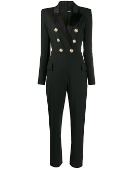 button-front jumpsuit