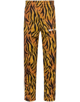 tiger-print track pants