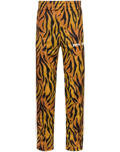 tiger-print track pants