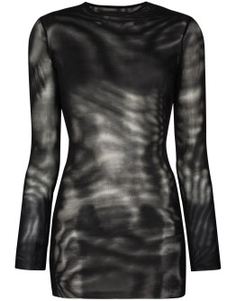 split-ring mesh dress