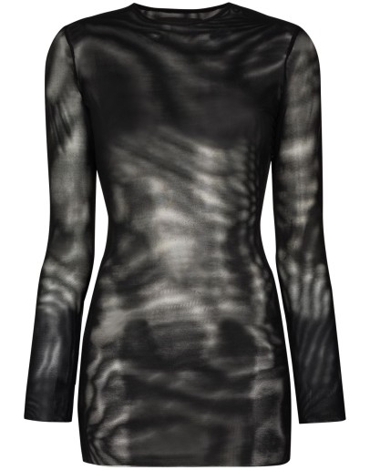 split-ring mesh dress