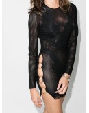 split-ring mesh dress
