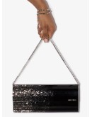 Sweetie marble-effect clutch bag