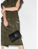 Varenne crocodile-effect clutch bag