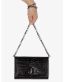 Varenne crocodile-effect clutch bag