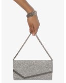 Emmie glitter clutch bag
