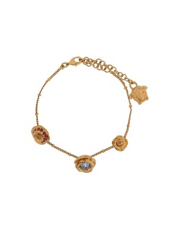 Medusa floral charm bracelet