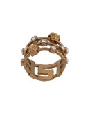 Medusa Greca crystal ring