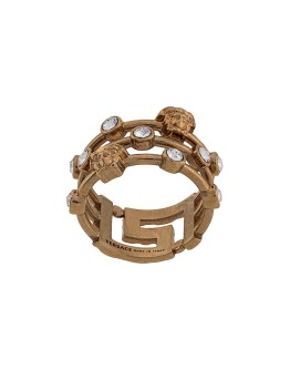 Medusa Greca crystal ring