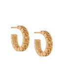 Greca hoop earrings