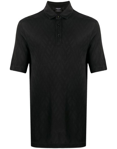 logo embroidered polo shirt