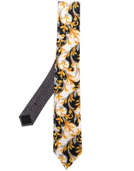 Barocco-print tie