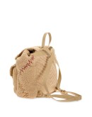 embroidered backpack