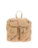 embroidered backpack
