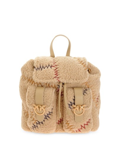 embroidered backpack