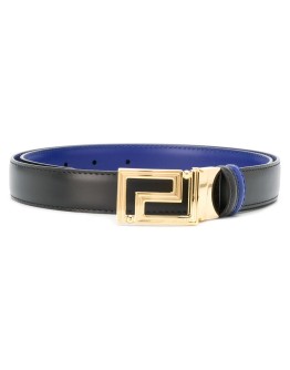 greek key buckle belt