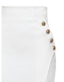 fitted front split skirt