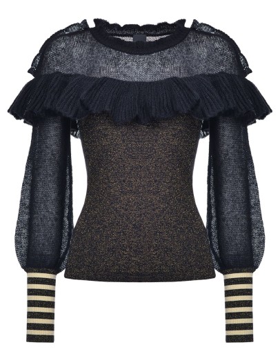 ruffle detail jumper