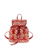 woven logo backpack