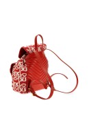 woven logo backpack