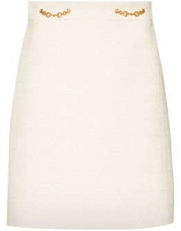Horsebit-detail mini skirt