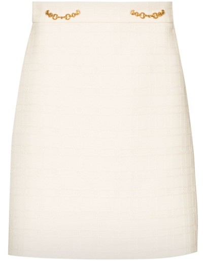 Horsebit-detail mini skirt