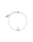 crystal logo charm bracelet